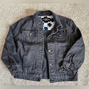 Lucky Brand Gray Jean Jacket Toddler Boys Size 5